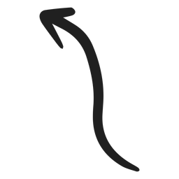 Doodle del lado de la flecha Transparent PNG