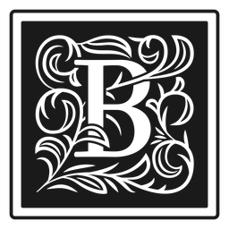 Art noveau b letter Art noveau b letter