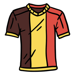 Belgian t shirt hand drawn PNG Design