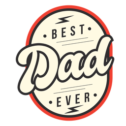 El mejor papá de todos los tiempos Diseño PNG