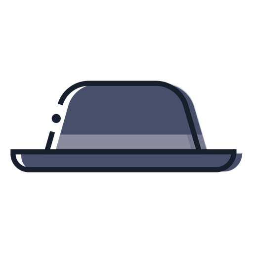 Bowler hat stroke icon PNG Design