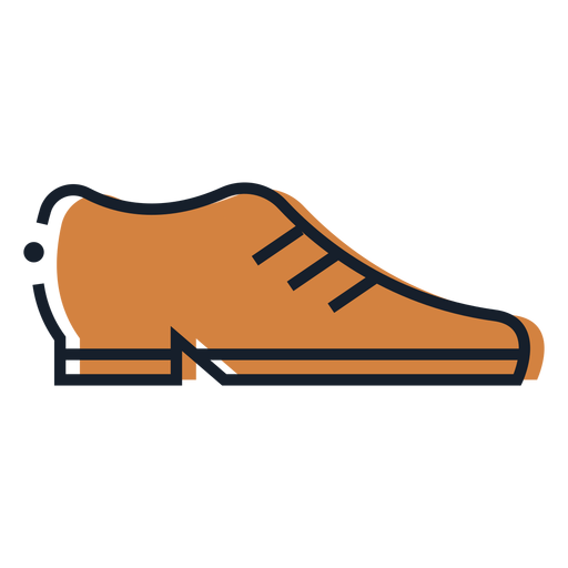 Brown shoe stroke icon - Transparent PNG & SVG vector file