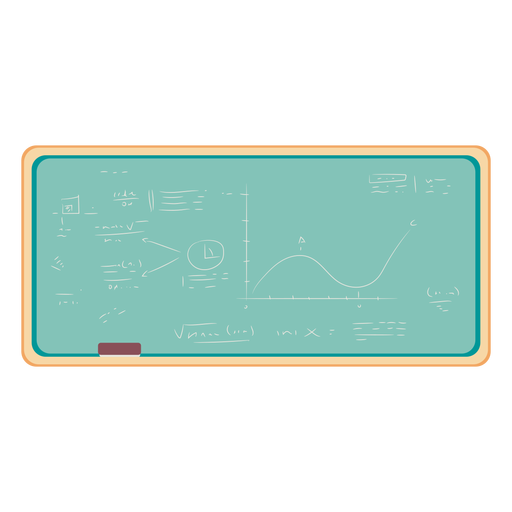 Calculations in chalkboard PNG Design