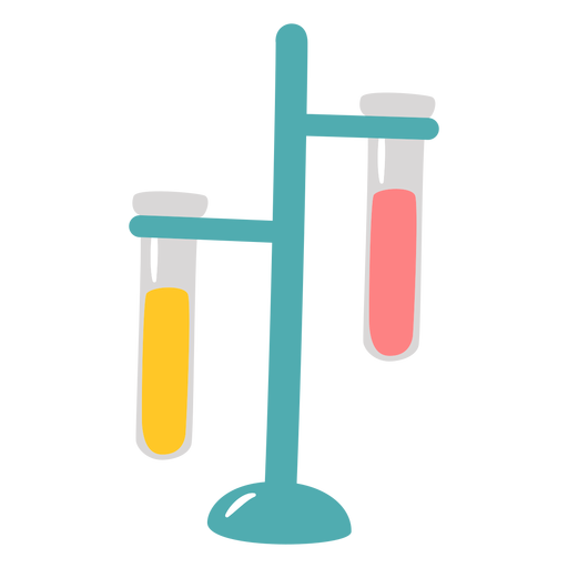 Tubos de ensaio de química planos Desenho PNG