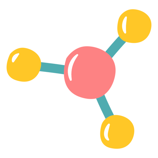 Chemistry molecules flat - Transparent PNG & SVG vector file