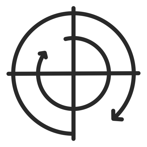 Clockwise Movement Graph Stroke Transparent PNG & SVG Vector