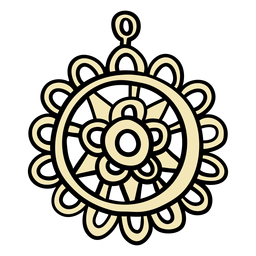Kragenanhänger Hand gezeichnet PNG-Design