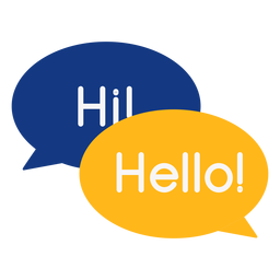Gesprächsgrußblasen PNG-Design