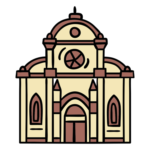 Ilustraci?n de la iglesia croata Diseño PNG