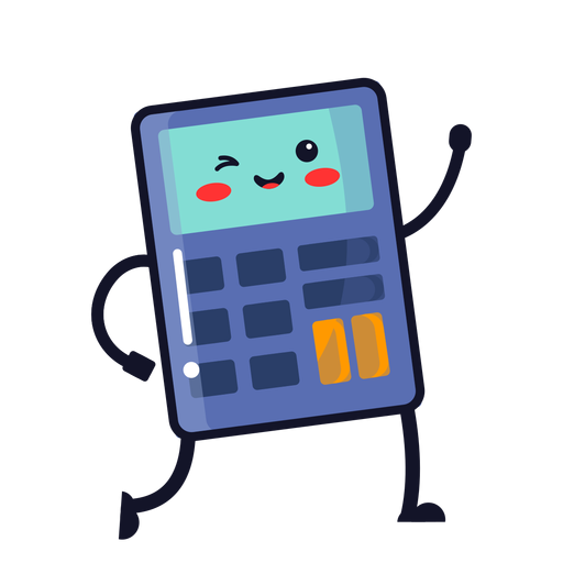 Desenho de calculadora fofo