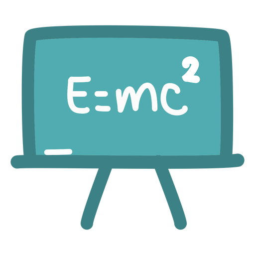 Einstein Formel Tafel PNG-Design