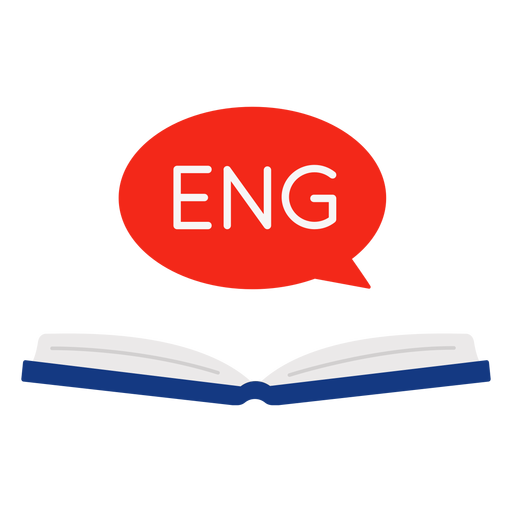 English open book PNG Design