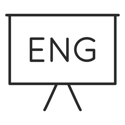 Curso de apresentação em inglês Desenho PNG