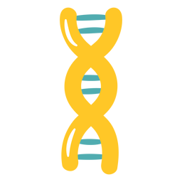 Flat dna chain PNG Design