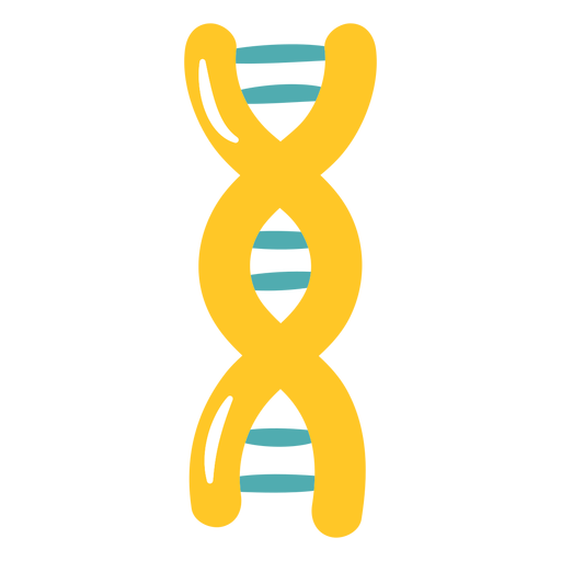 Flat dna chain PNG Design