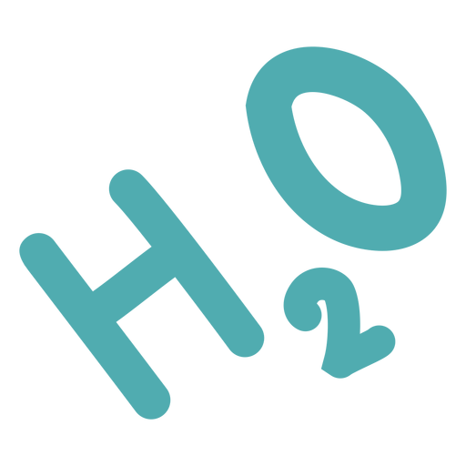 H2o-Chemieformel PNG-Design