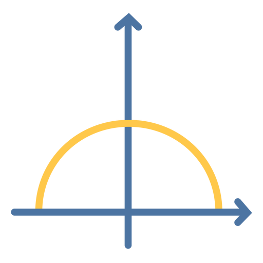 Função de meio círculo plano Desenho PNG