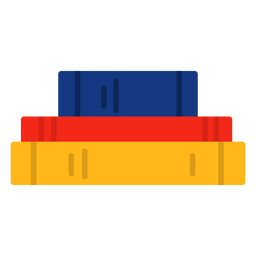 Livros empilhados horizontalmente Desenho PNG