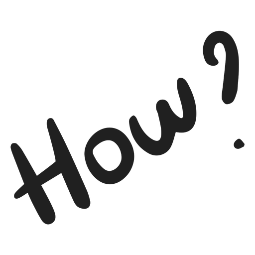 How question doodle PNG Design