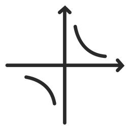 Trazo de gráfico de función hiperbólica Diseño PNG