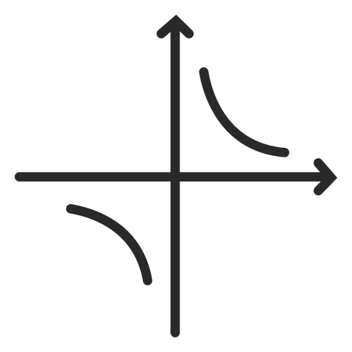 Hyperbolischer Funktionsgraph Strich PNG-Design