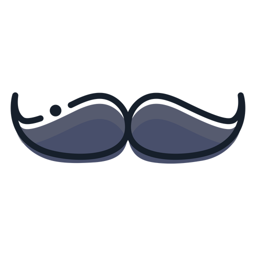 Mustache stroke icon PNG Design