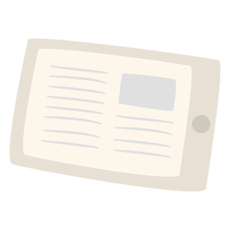 Artículo de noticias en tableta Diseño PNG