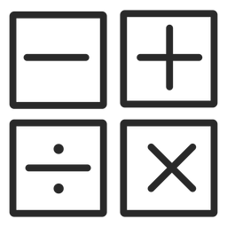 Operations stroke icons PNG Design