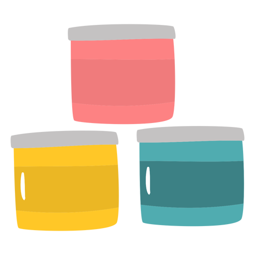 Download Paint containers flat - Transparent PNG & SVG vector file