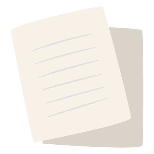 Paper sheets flat PNG Design