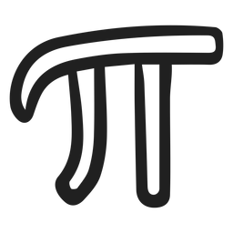 Doodle de icono de pi Diseño PNG