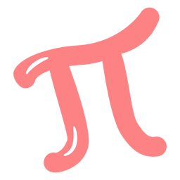 Ícone de Pi plano Desenho PNG