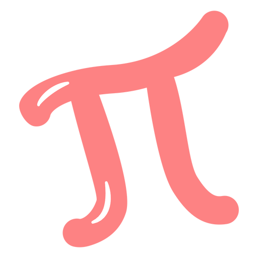 Pi Symbol flach PNG-Design