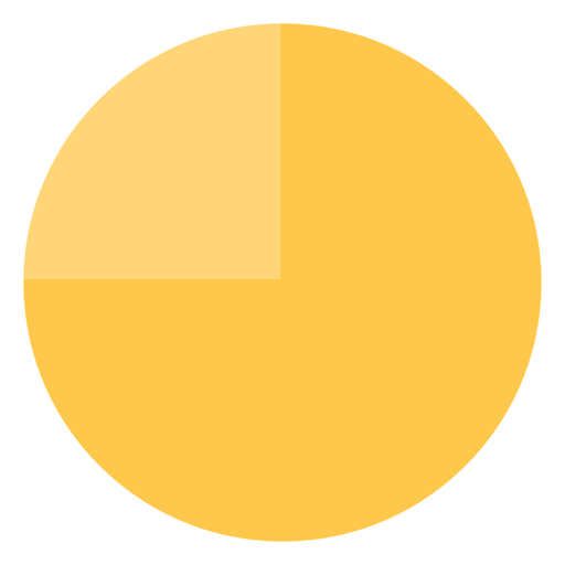 Pie chart flat PNG Design
