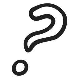 Question Mark Stroke PNG & SVG Design For T-Shirts