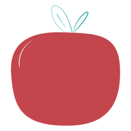 Dibujado a mano rojo manzana roja Transparent PNG