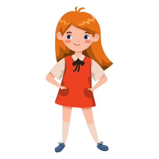 Red Head Girl Character Transparent Png And Svg Vector File