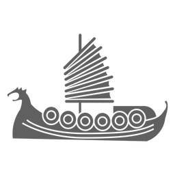 Vela roja escudo barco negro Diseño PNG