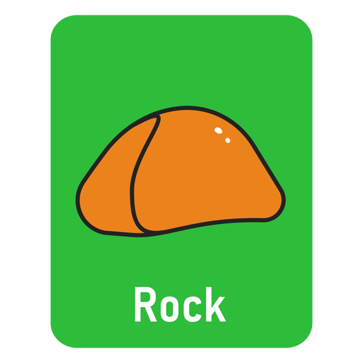 Flashcard verde roca