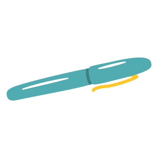 Rollerball pen flat Diseño PNG