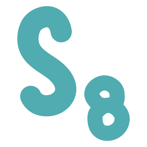 S8 chemistry formula PNG Design