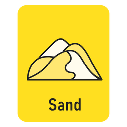 Sandgelbe Karteikarte PNG-Design