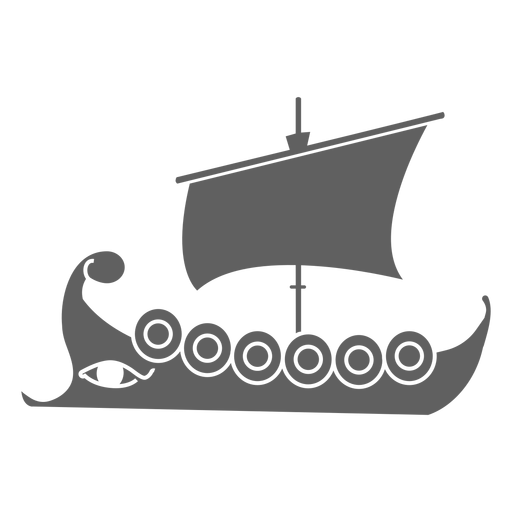 Shield ship with eye black PNG Design