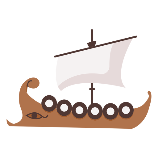 Barco de escudo con ilustración de ojo Diseño PNG