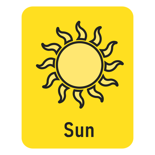 Sun Yellow Flashcard Transparent Png And Svg Vector File