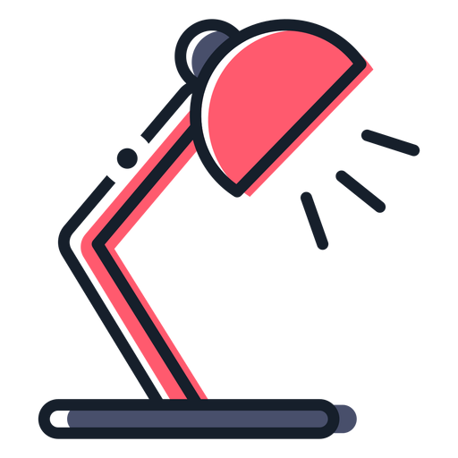 Hubsymbol für Tischlampe PNG-Design
