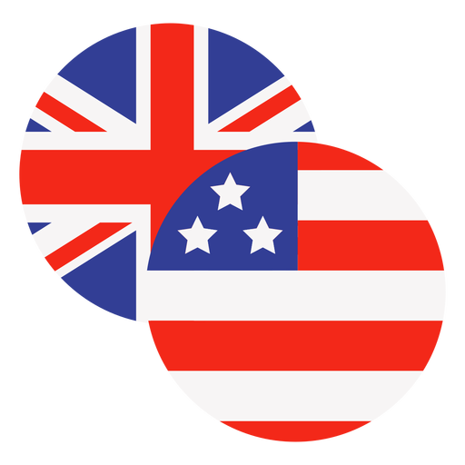 ?cones dos EUA e Reino Unido Desenho PNG