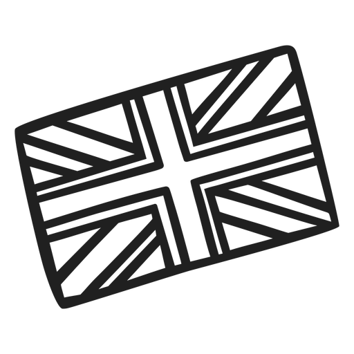 Bandera del reino unido Diseño PNG
