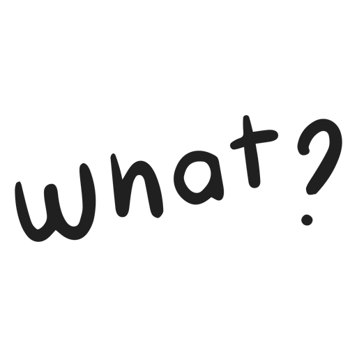 What question doodle PNG Design