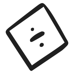 Dividir doodle de matemáticas Diseño PNG